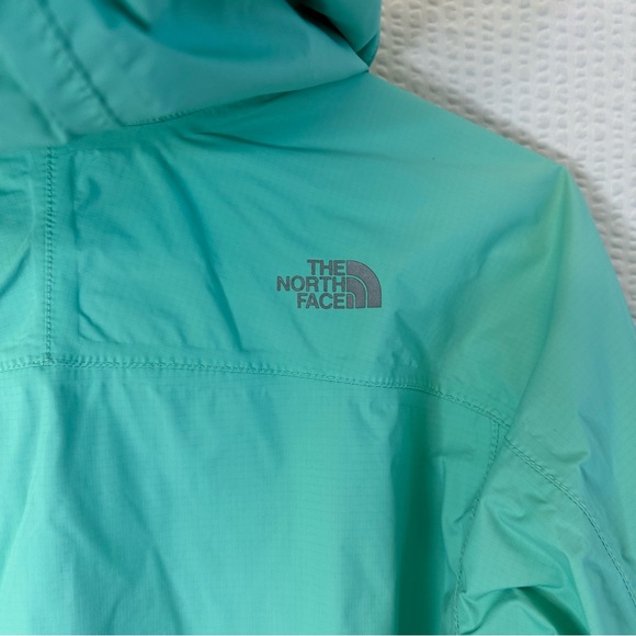 The North Face Hyvent Girls Green Rain Jacket Size: 14 16 Large - Picture 3 of 8